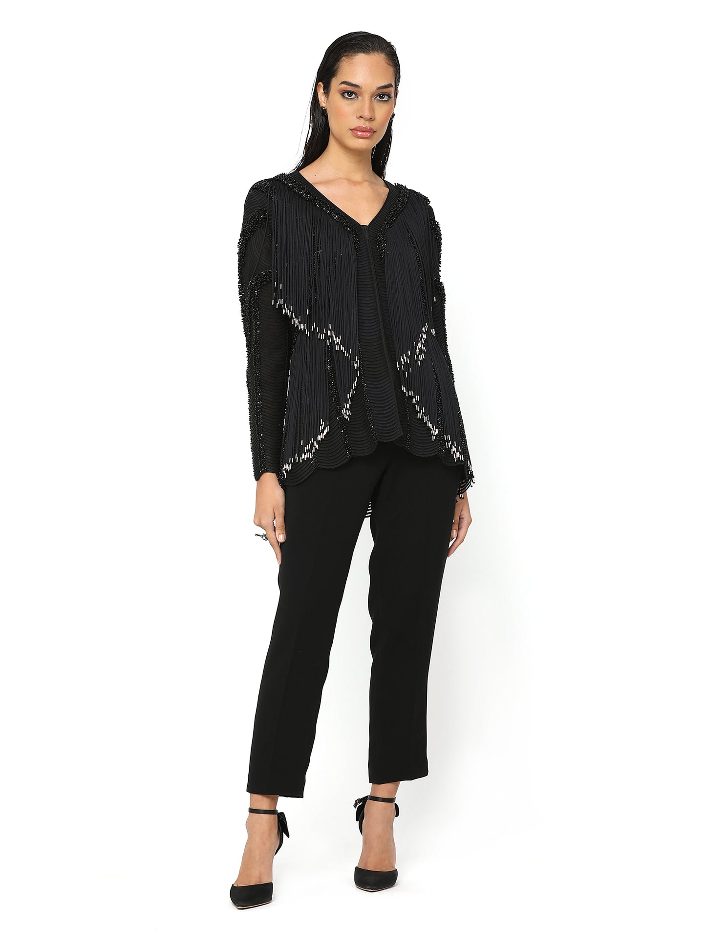 Black Straight Fit Trouser