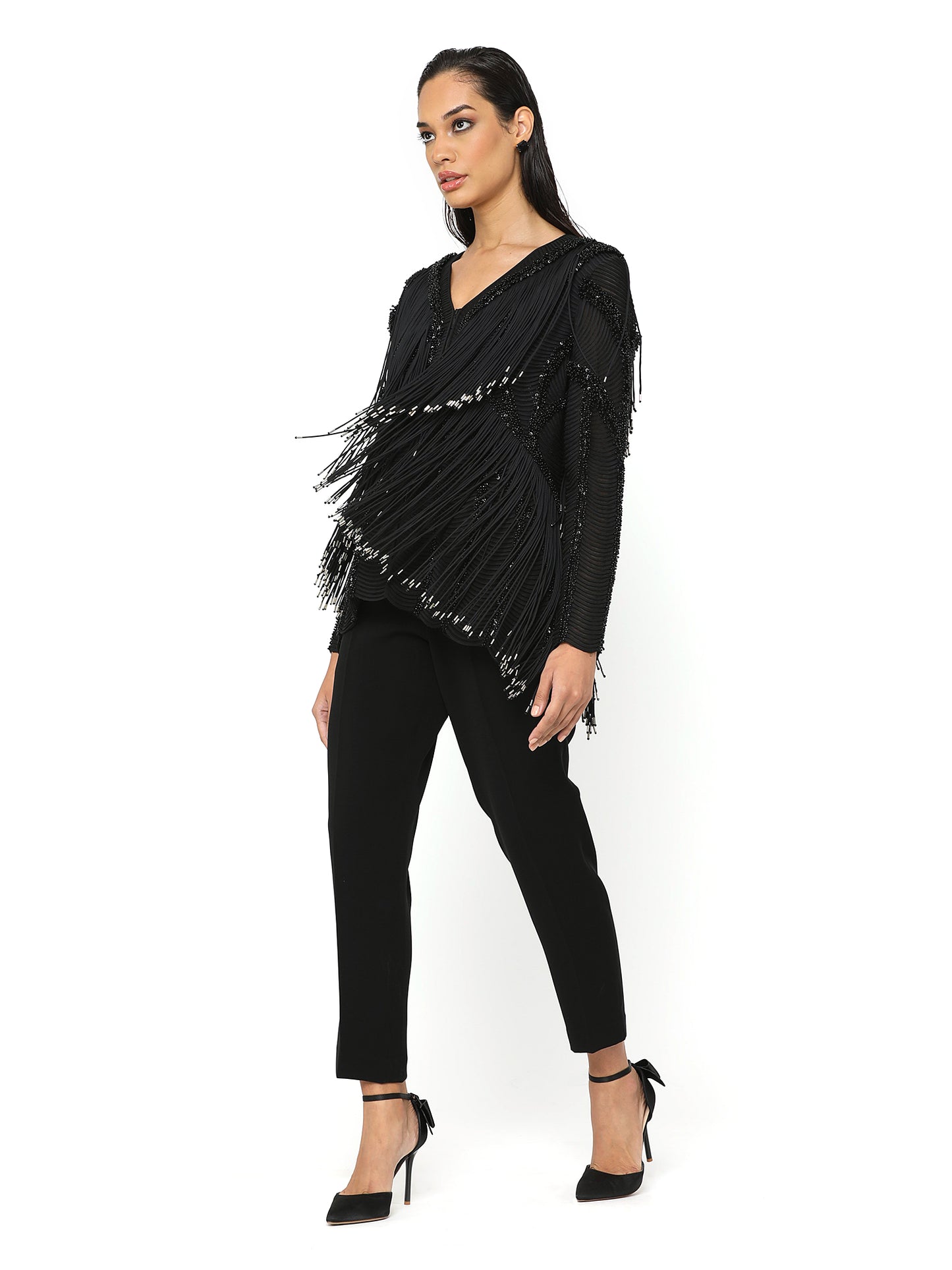 Black Straight Fit Trouser