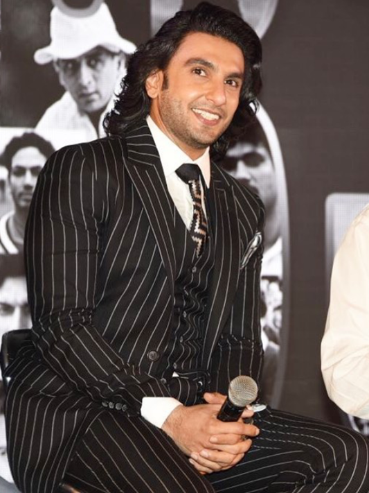 Ranveer Singh In Pinstripe Suit