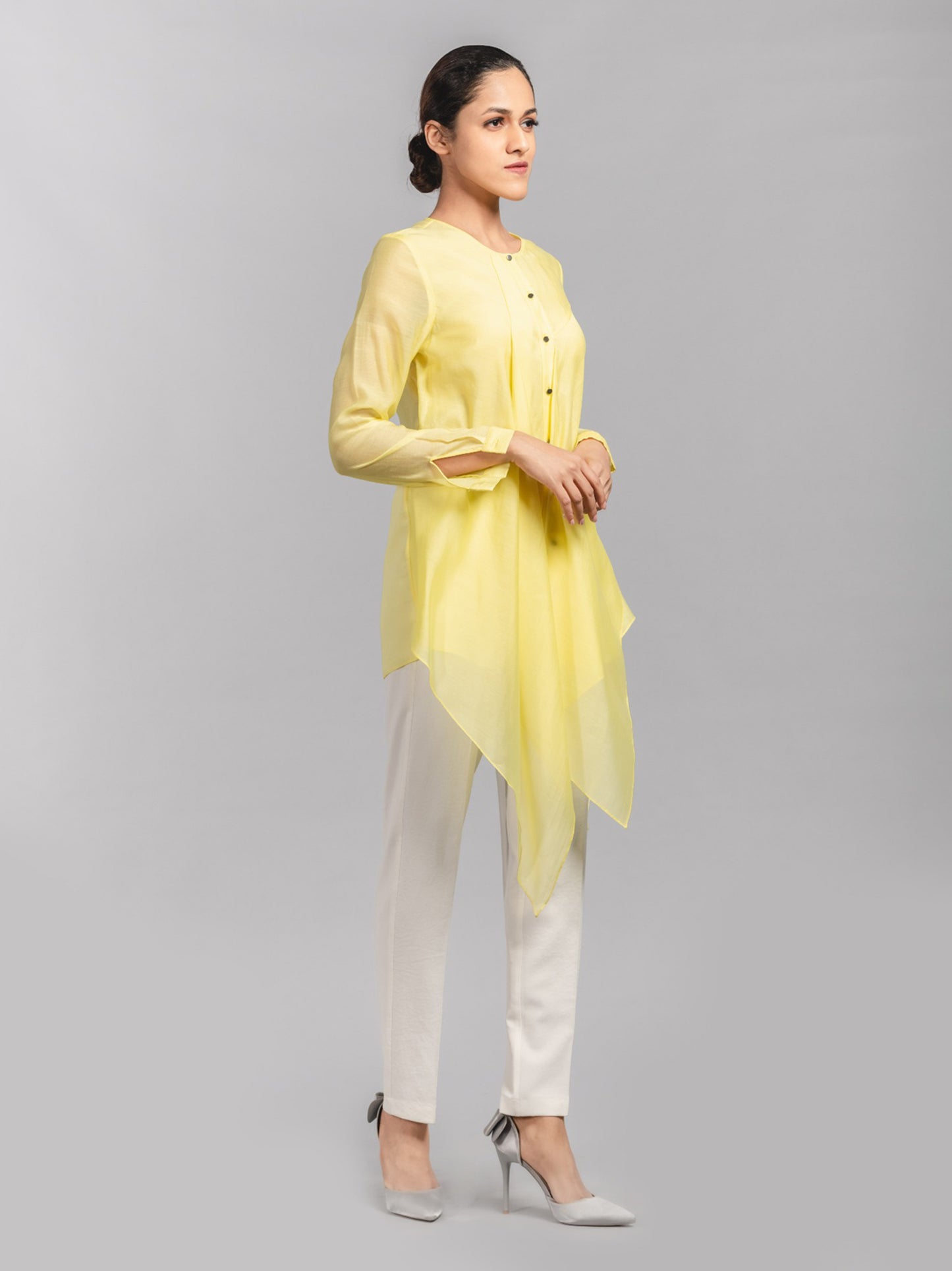 Assymetric Top With Full Sleeves