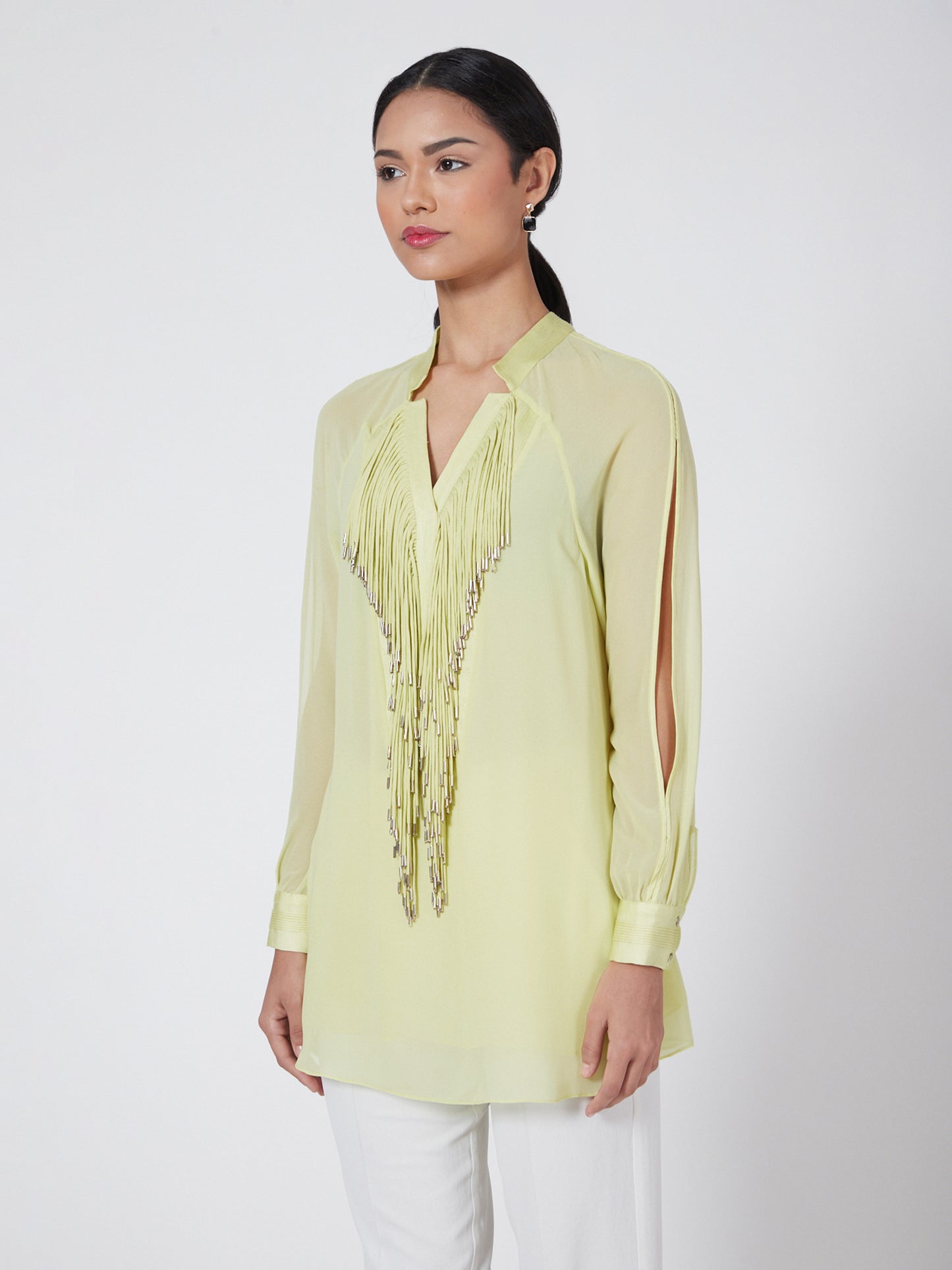 Classic Top With Tassel Detailing